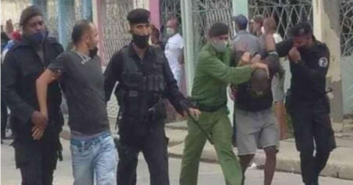 Represión en Cuba el 11J © Captura de pantalla