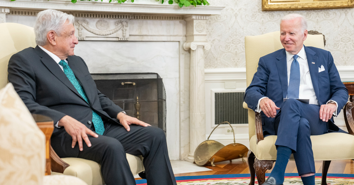 Reunión de Biden con López Obrador © Twitter/Joe Biden