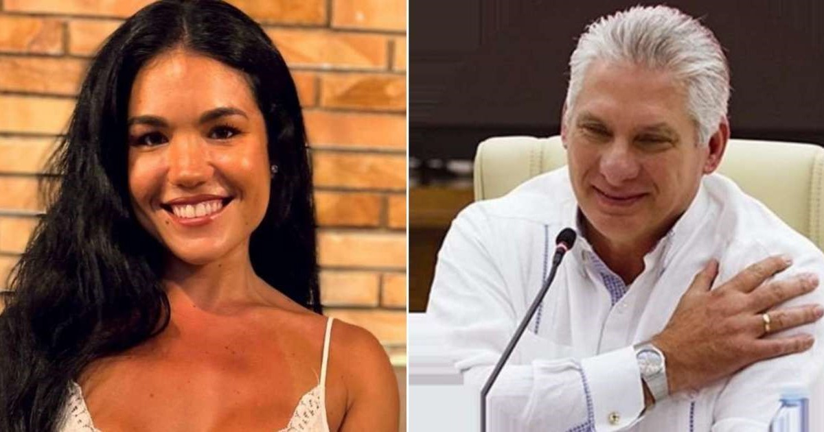 Rosa Martorell y Miguel Díaz-Canel © Rosa Martorell / Instagram y Miguel Díaz-Canel Bermúdez / Twitter