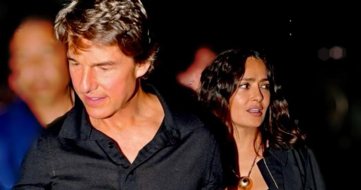 Salma Hayek y Tom Cruise en Londres © Instagram / Salma Hayek