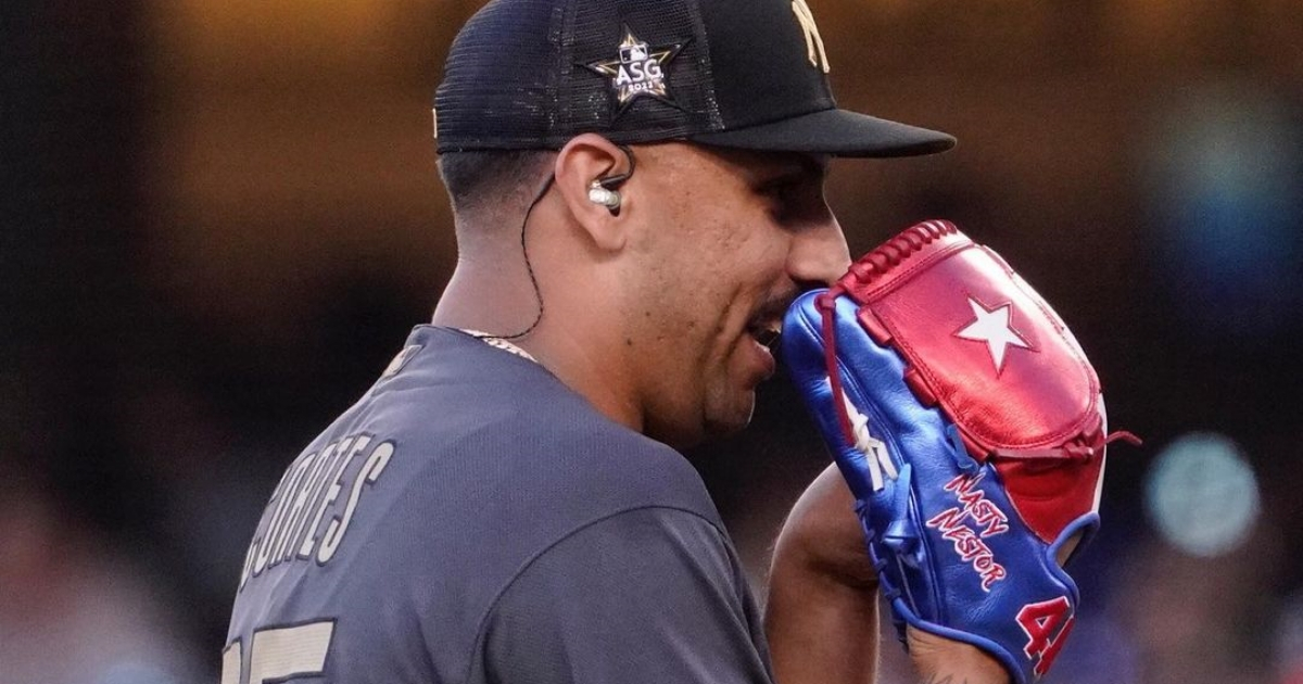 Néstor Cortés Jr, lanzador titular de los Yankees de Nueva York. © Instagram / MLBCuba