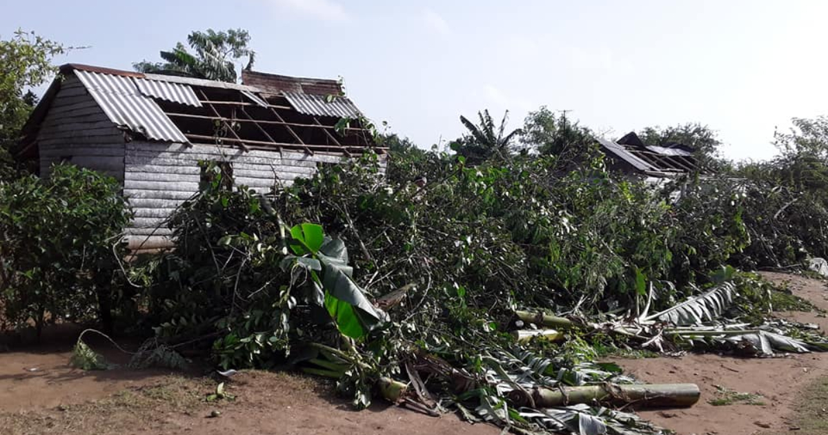 Tormenta local severa afecta 30 viviendas en Guáimaro © Facebook/Raudel Rodríguez
