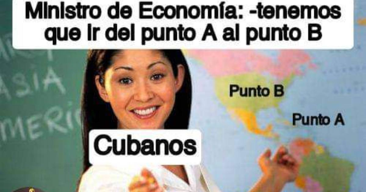 Meme por anuncio de tasa de cambio oficial del dólar en Cuba © Meme en Twitter