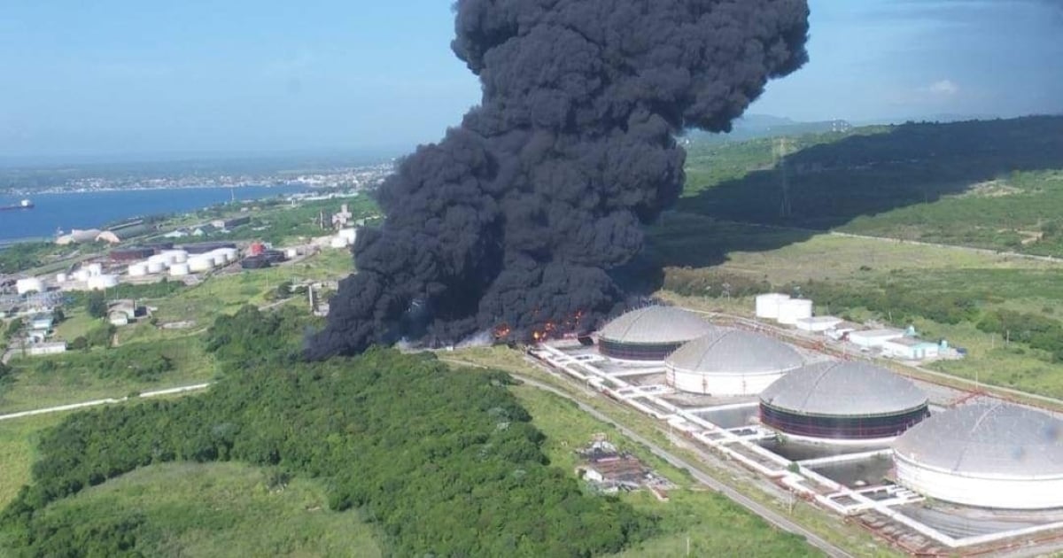 Incendio en Base de Supertanqueros de Matanzas © Facebook/Cubadebate