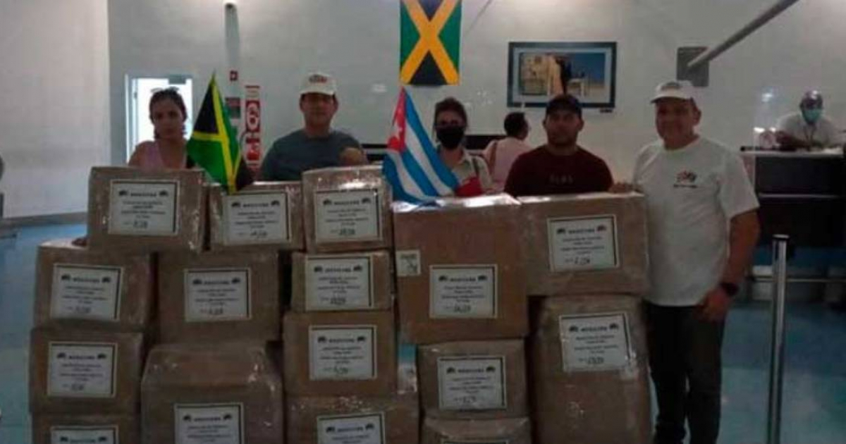 Donación a Matanzas desde Jamaica © Prensa Latina