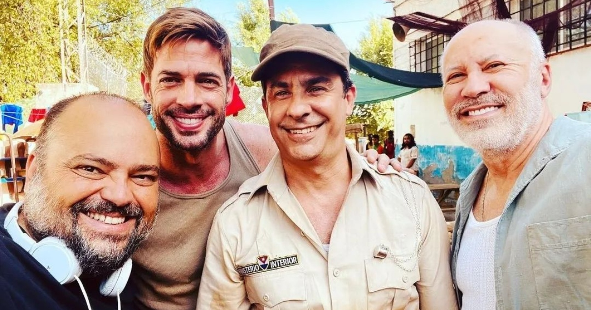 Roberto San Martín junto a William Levy, Héctor Noas y Alberto Ruiz-Rojo © Instagram / Roberto San Martín