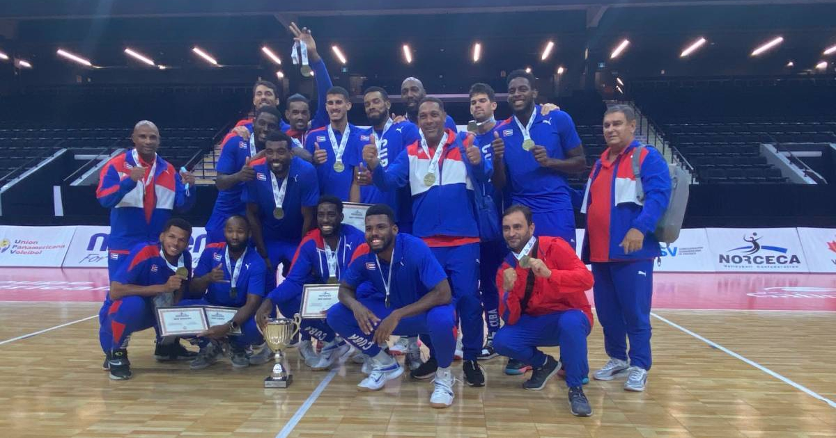 Equipo Cuba de Voleibol Masculino © Twitter EmbaCuba Canadá