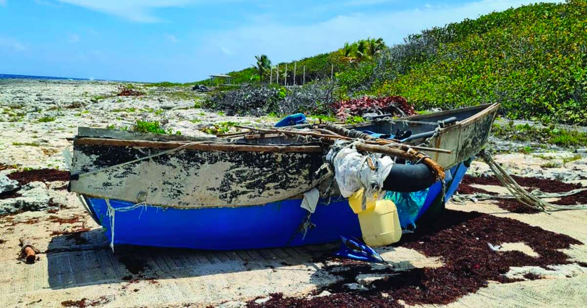 Embarcación cubana que llegó en mayo a Islas Caimán (referencial) © Facebook / Cayman Islands Customs and Border Control - CBC