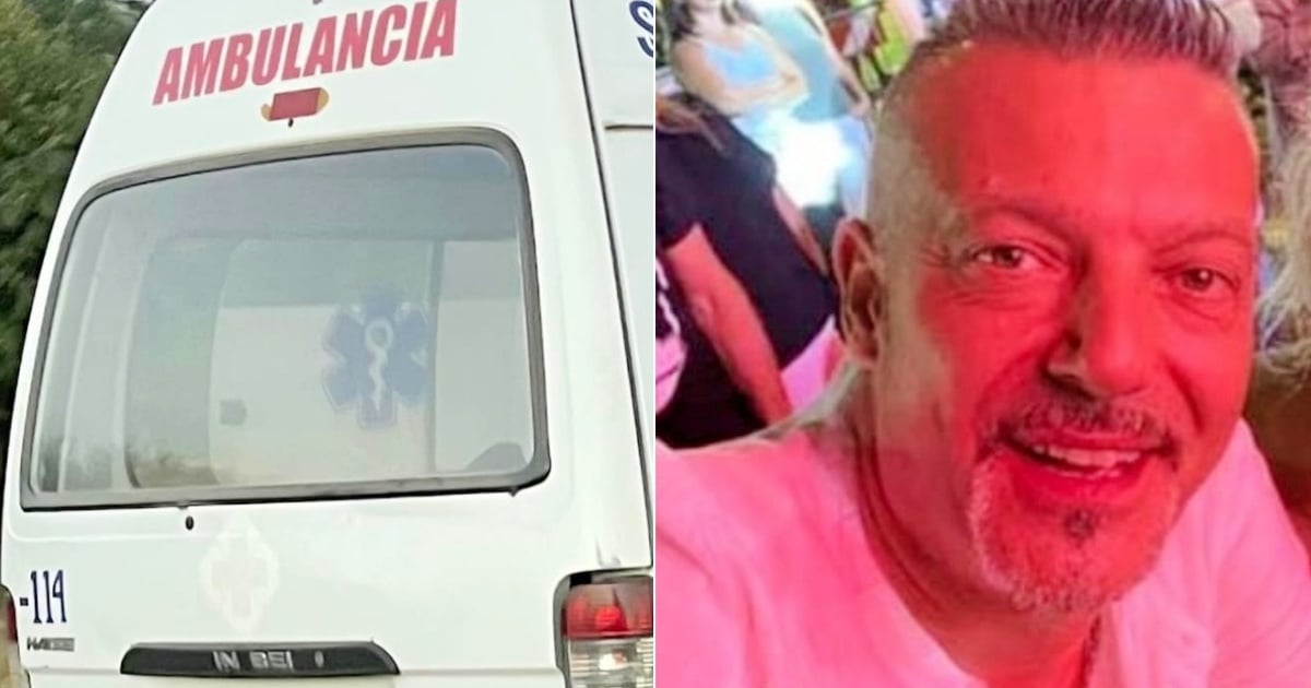 Ambulancia (i) y Turista italiano fallecido en Cuba (d) © Collage Cubadebate- Facebook/Ivan Pederiva