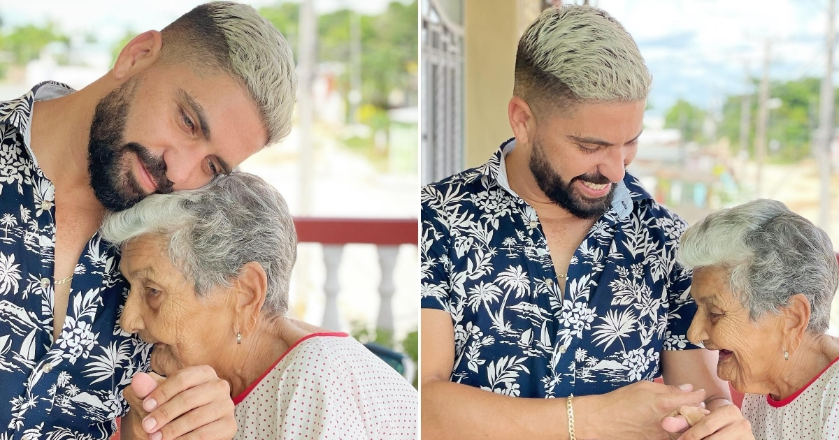 Alejandro Cuervo y su abuela © Instagram / Alejandro Cuervo