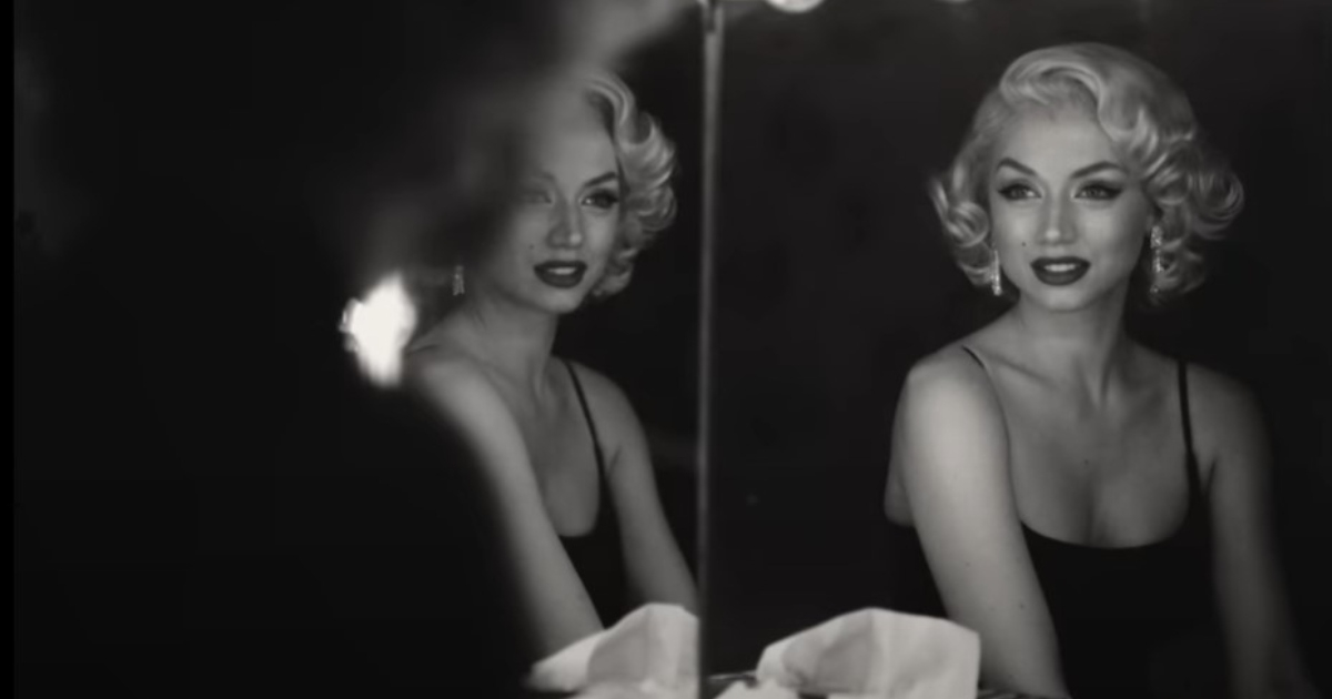 Ana de Armas en su papel de Marilyn Monroe © Captura de pantalla / YouTube 