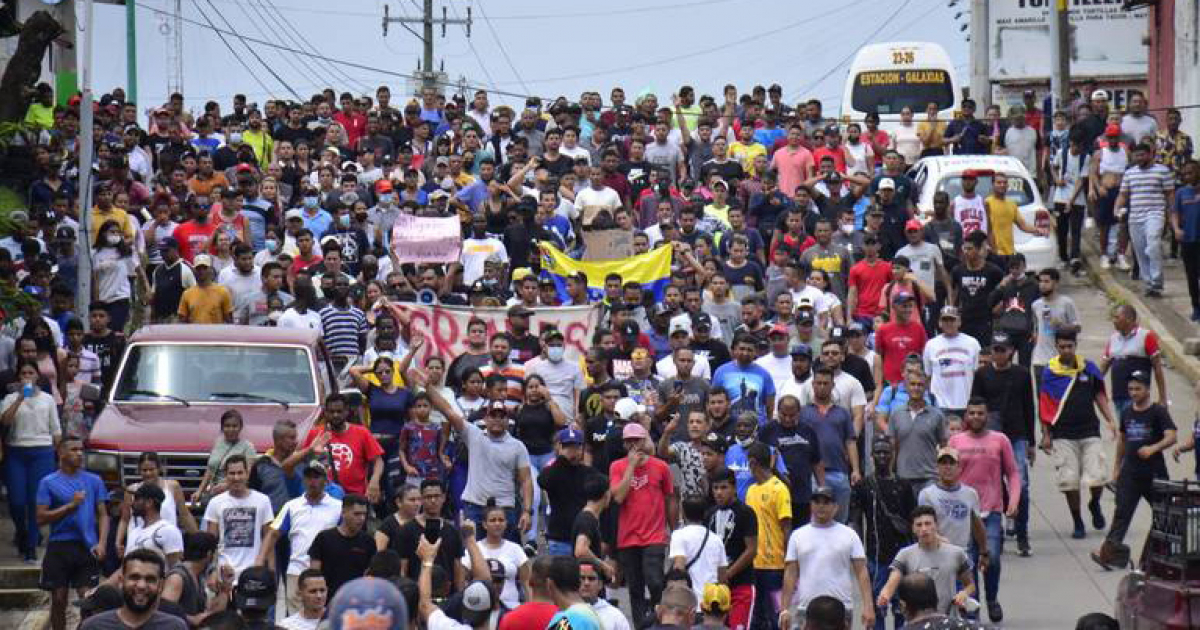 Migrantes en caravana © Diario del Sur