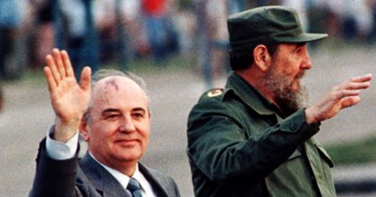 Mijaíl Gorbachov y Fidel Castro en La Habana © Estudios Revolución