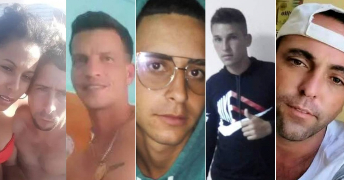 Los seis balseros cubanos que permanecen en paradero desconocido desde el domigno 28 de agosto © Redes sociales