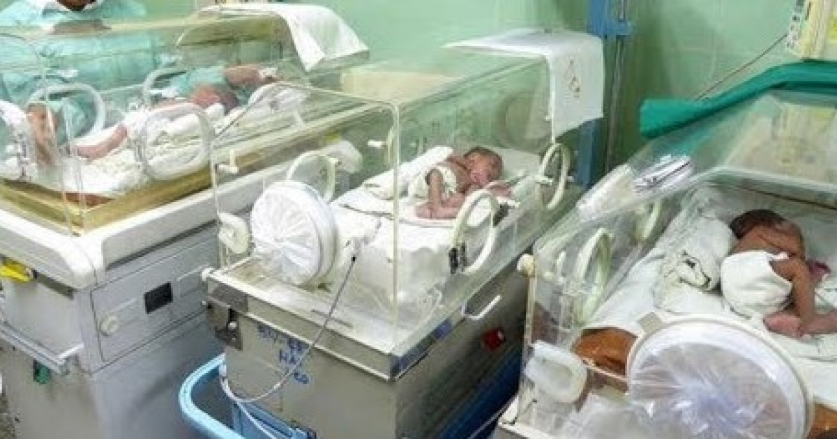 Bebés en incubadoras © Captura de video de Canal Caribe.