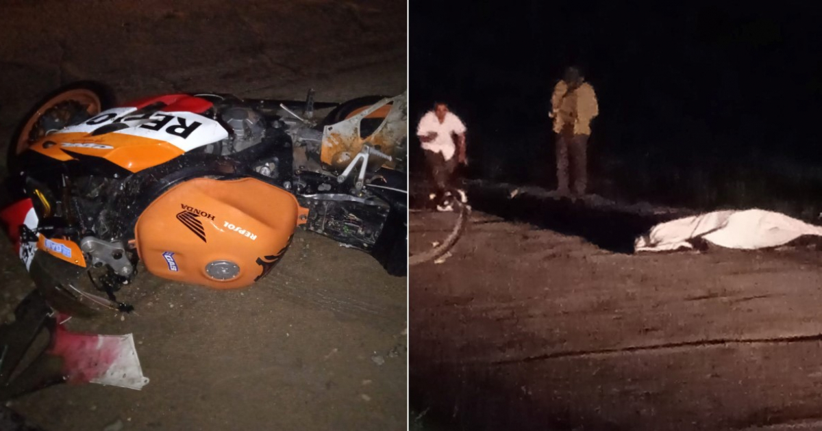 Muere motorista en accidente en Camagüey © Facebook/Yoanyancarlos Rodríguez