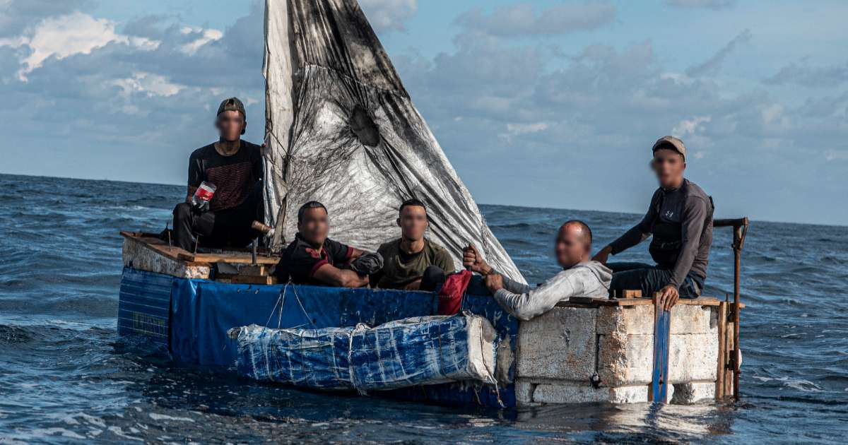 Balseros cubanos © Guardacostas de Estados Unidos