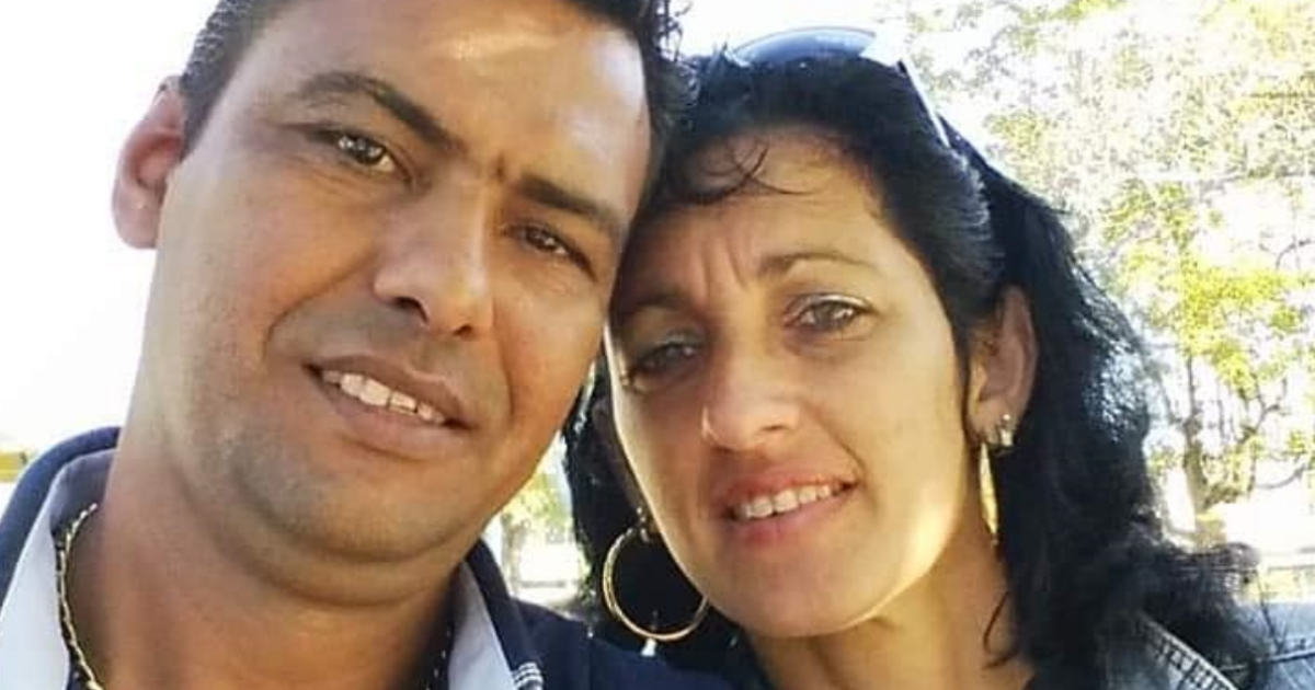 El preso político Samuel Pupo y su esposa Yuneisy Santana González © Facebook / Yuneisy Santana González 