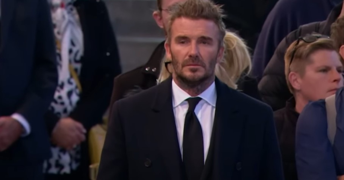 David Beckham rinde homenaje a la Reina Isabel II © Captura de pantalla / El Universal