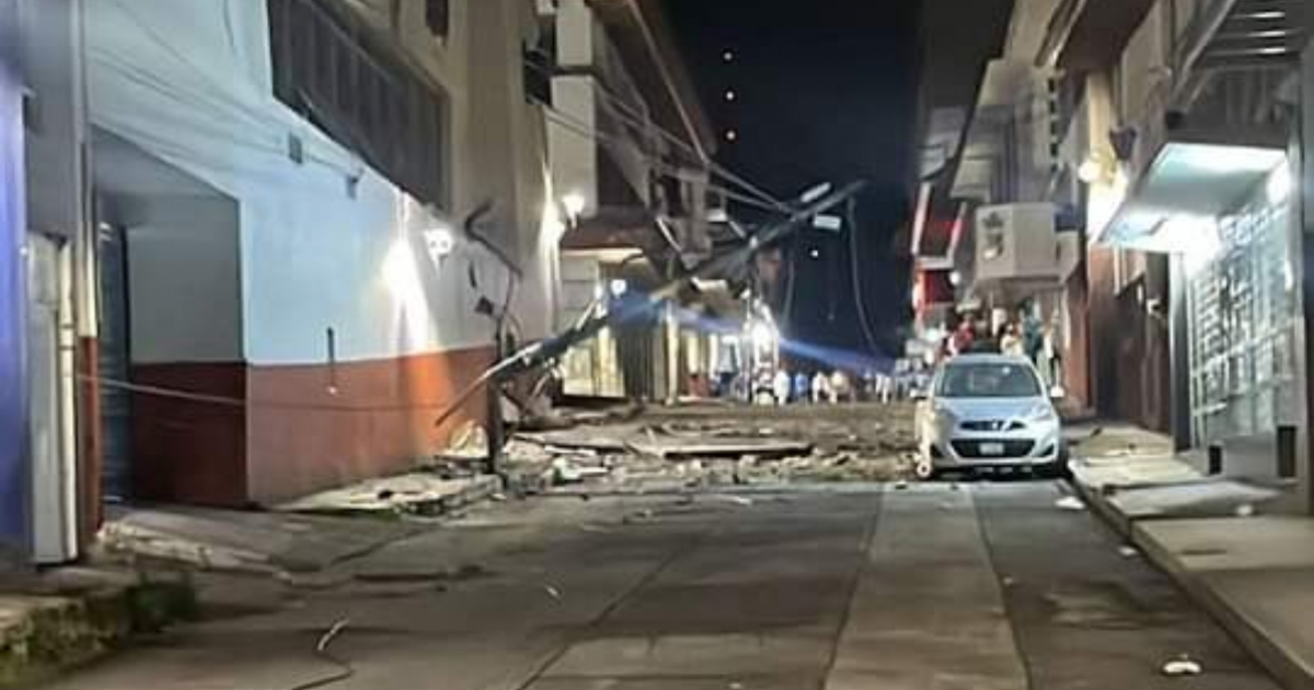 Daños del terremoto en Michoacán, México © Facebook / Nacho Campos E. 