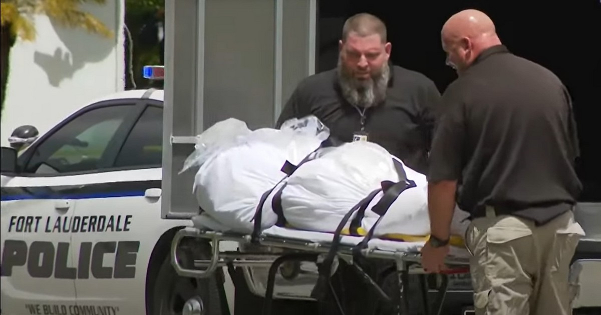 Hombre asesinado a tiros en Fort Lauderdale este 21 de septiembre. © Captura de pantalla. Local 10 News