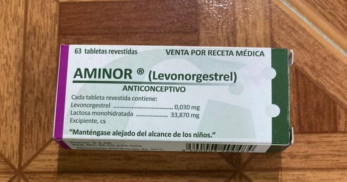 Aminor, anticonceptivo oral femenino producido en Cuba. © Facebook / Grupo Revolico.com de Pinar del Río