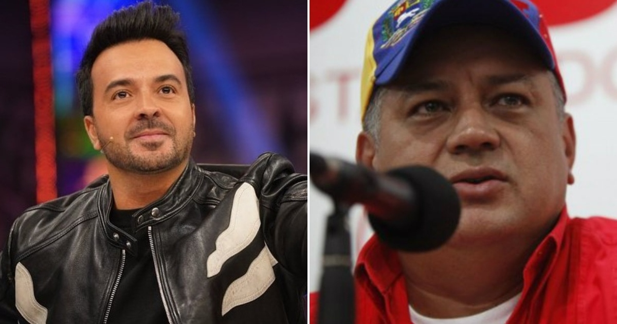 Luis Fonsi y Diosdado Cabello © Instagram / Luis Fonsi y Wikimedia Commons