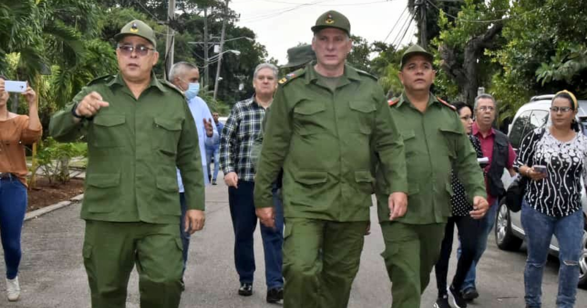 Díaz-Canel en Miramar, junto a otros dirigentes y políticos cubanos © Twitter / Presidencia Cuba
