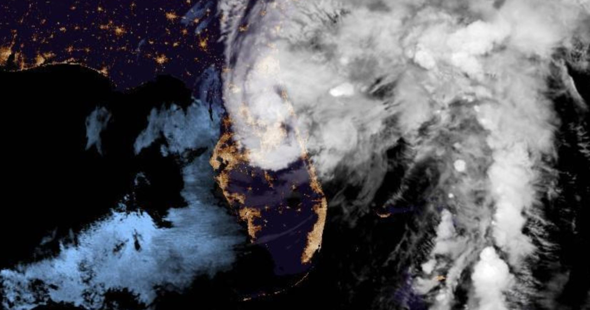 Última imagen de satélite del huracán Ian © NOAA