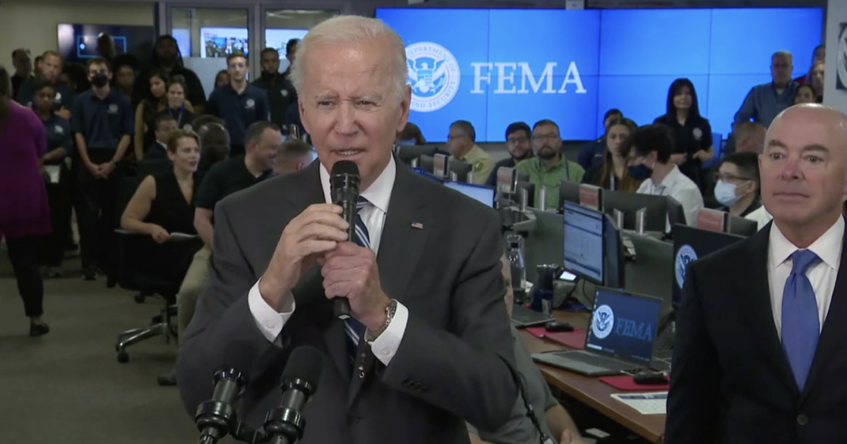 Joe Biden desde la sede del Fema © Captura de video / Twitter President Biden