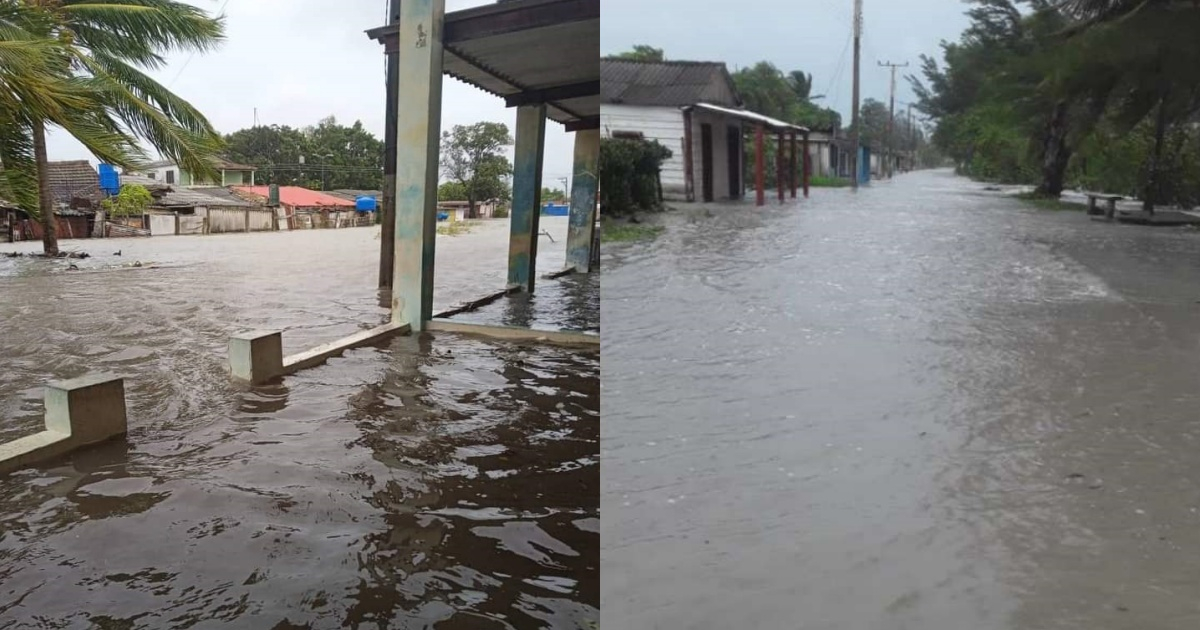 Inundaciones en zonas costeras de Mayabeque © 