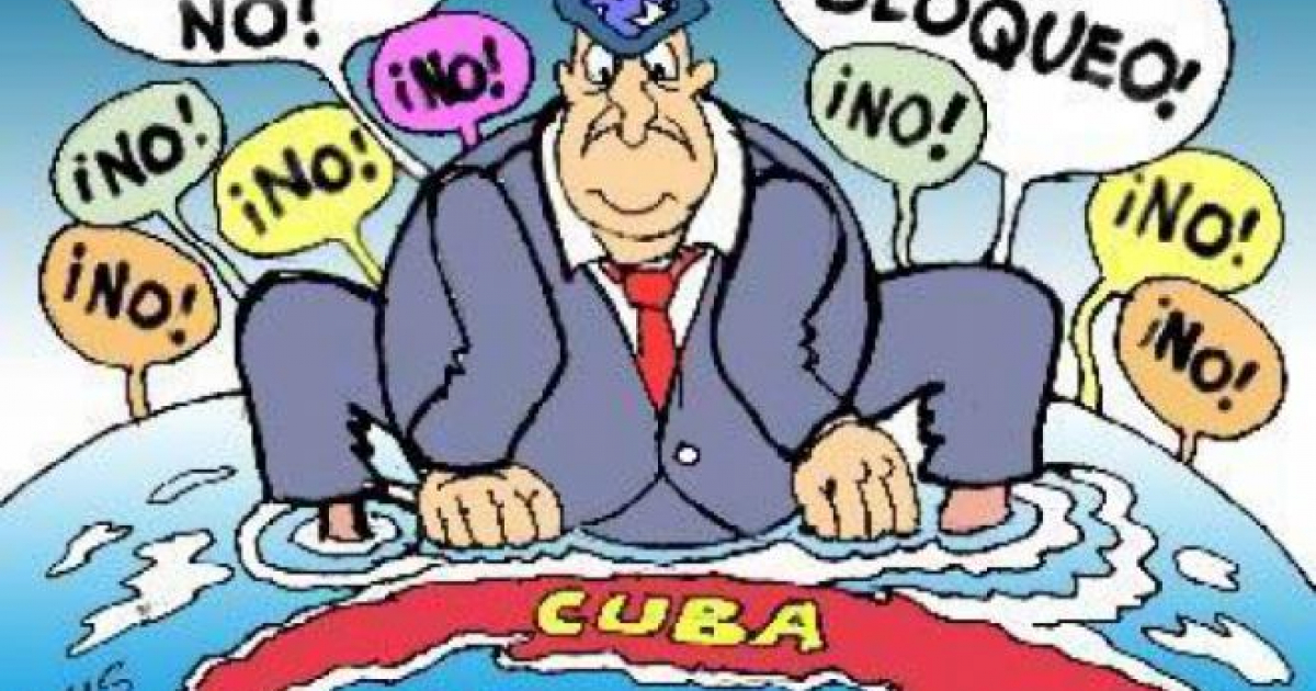 Caricatura propagandística cubana © Osval / Escambray