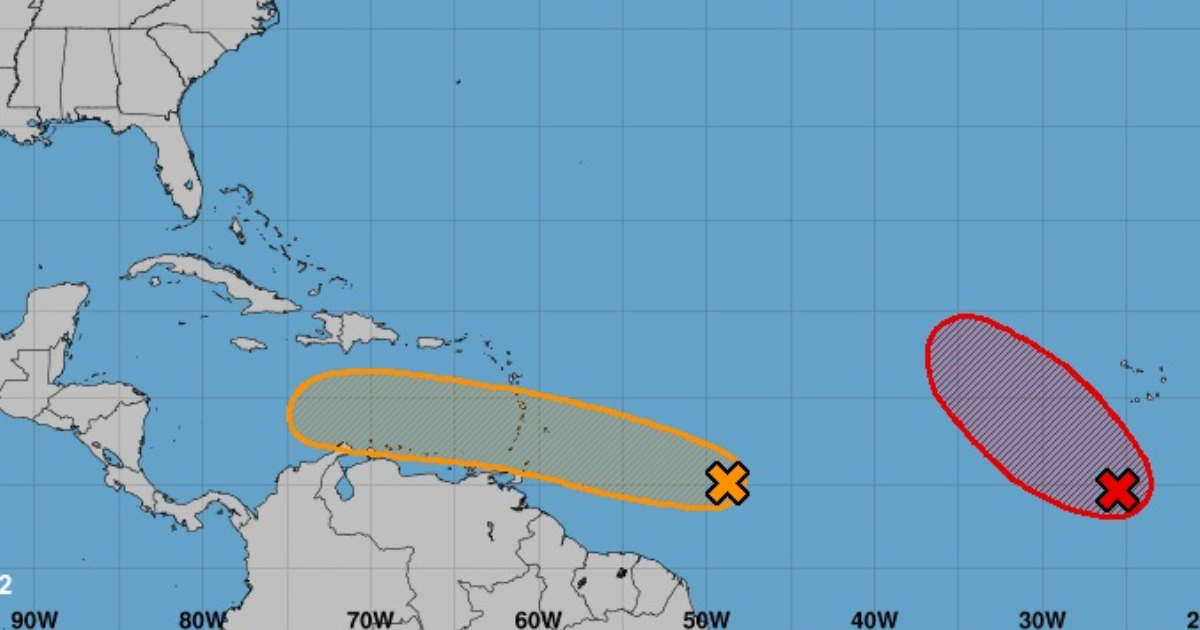 Podría formarse depresión tropical en el Caribe © Captura/(NHC