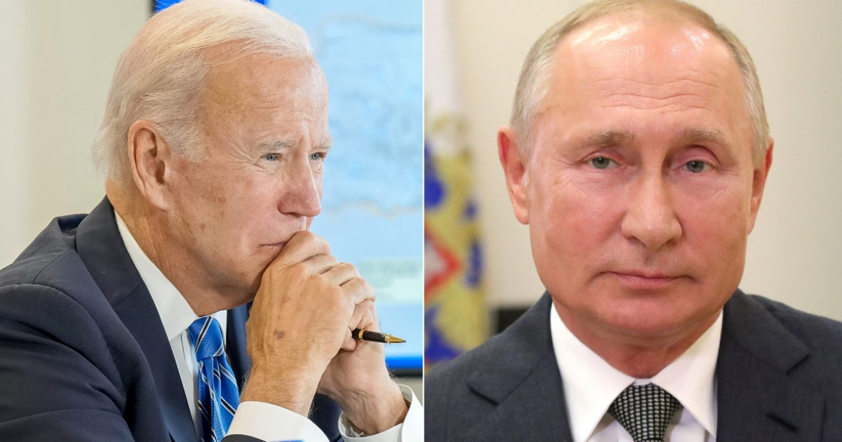 Joe Biden y Vladimir Putin © Twitter / President Biden y Mikhail Klimentyev / TASS vía Wikimedia Commons