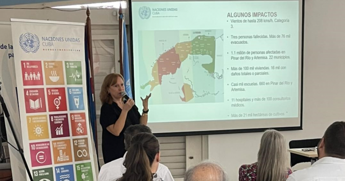 Consuelo Vidal-Bruce, coordinadora residente del Sistema de Naciones Unidas en Cuba, revela su plan de acción © Sistema de Naciones Unidas en Cuba / Facebook