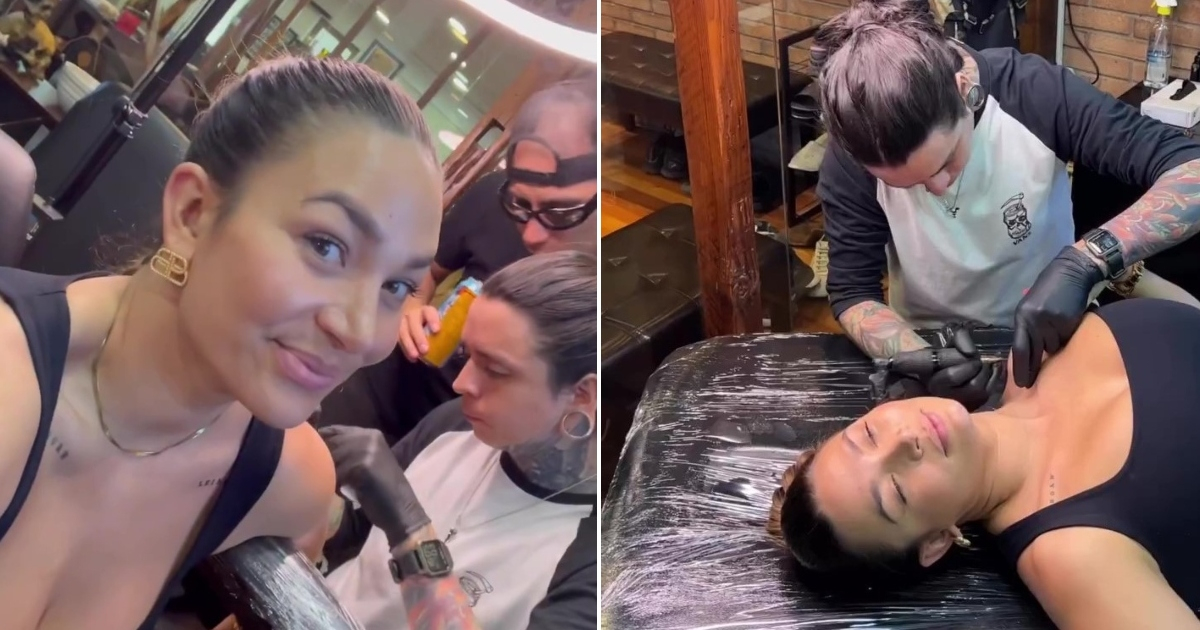 Lisandra Silva se hace tres tatuajes en homenaje a su hija y su maternidad © Instagram / Lisandra Silva