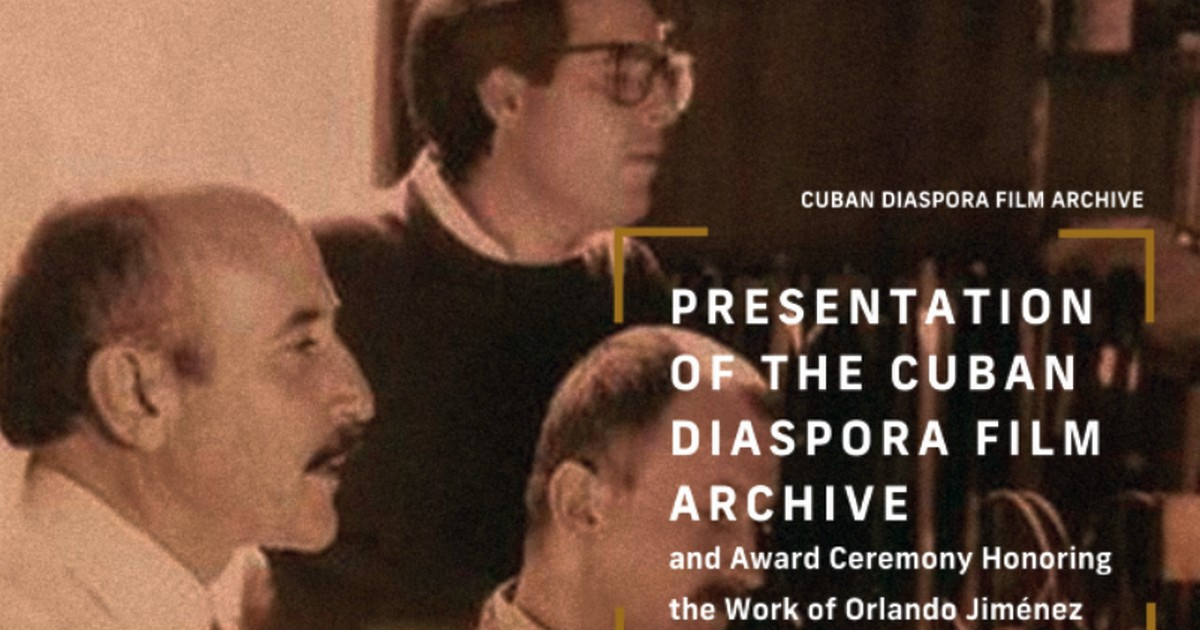 Presentación del Archivo Cinematográfico de la Diáspora Cubana (CDfA). © Cuban Research Institute. FIU