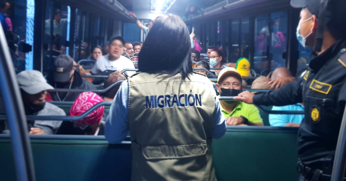 Migrantes en Guatemala © Twitter / Migración Guatemala