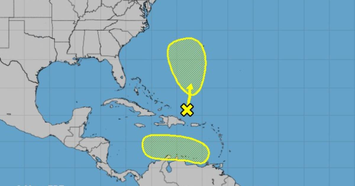 Área de baja presión en el Mar Caribe © Facebook NOAA NWS National Hurricane Center