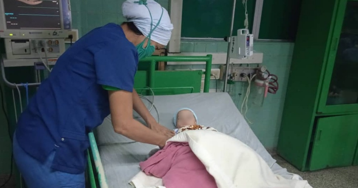 Paciente menor de edad en un hospital de Cuba © ACN