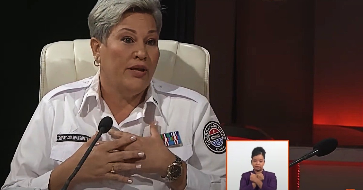 Teniente coronel Imadra Oceguera Cull, de la Dirección de Tropas Guardafronteras © Captura de video / Mesa Redonda
