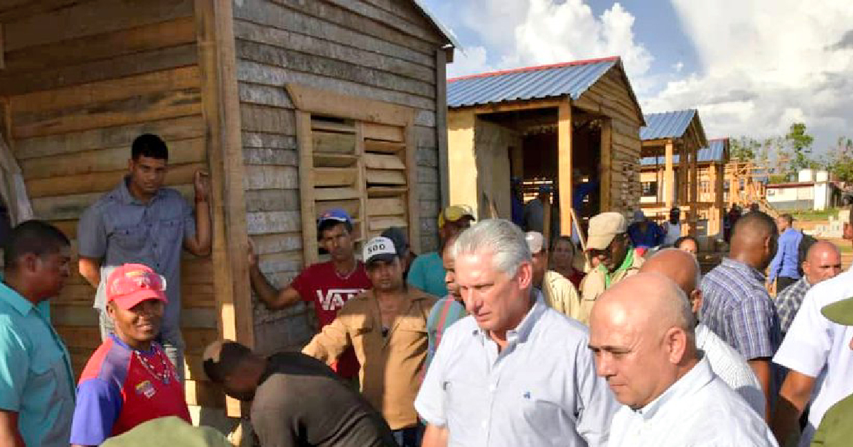 Casas de madera © Presidencia Cuba / Twitter