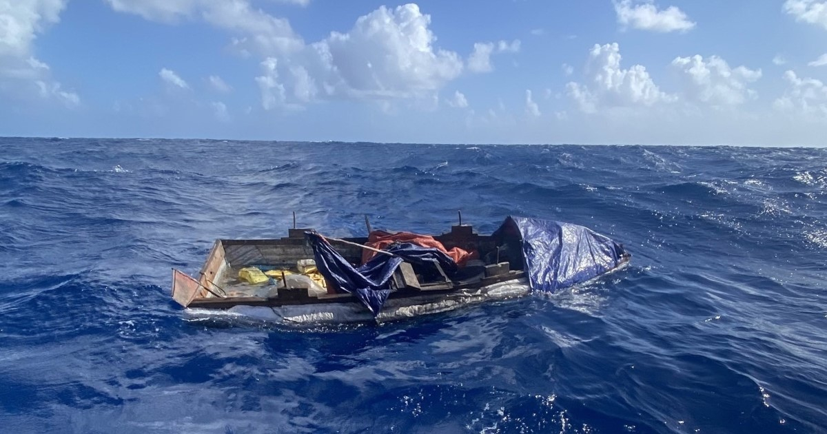 Embarcaciones con las que cubanos intentan llegar a EE. UU. © Twitter / USCGSoutheast