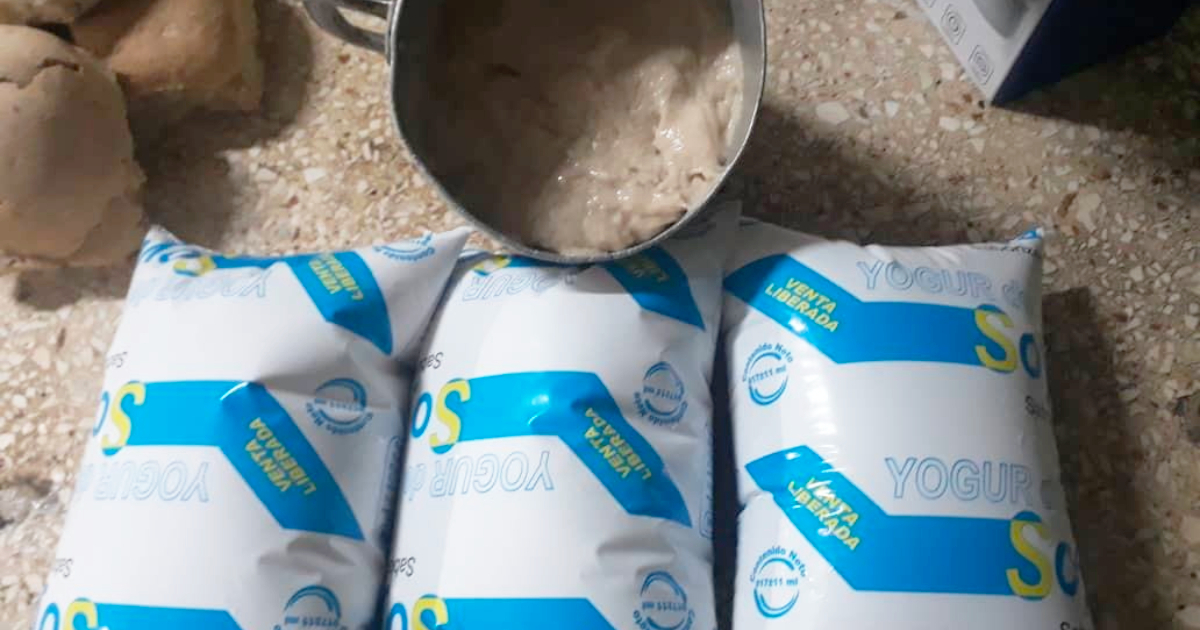 Yogurt en mal estado vendido en Santiago de Cuba © Amilcar Melián Jr. / Facebook
