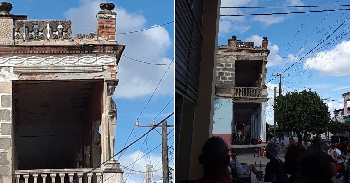 Edificación en estado ruinoso en Camagüey © Facebook / Ricardo Gómez Pérez