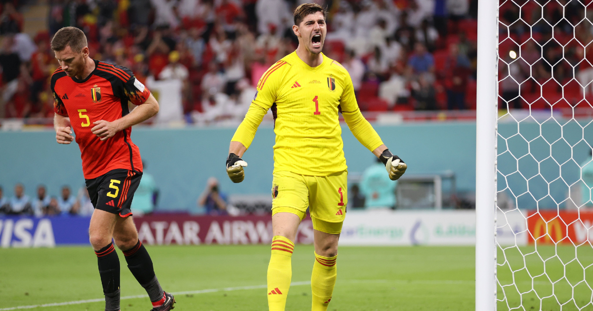 Courtois, salvador © Twitter / @FIFAWorldCup