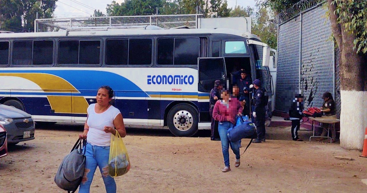 Migrantes detenidos en México © Twitter/INM