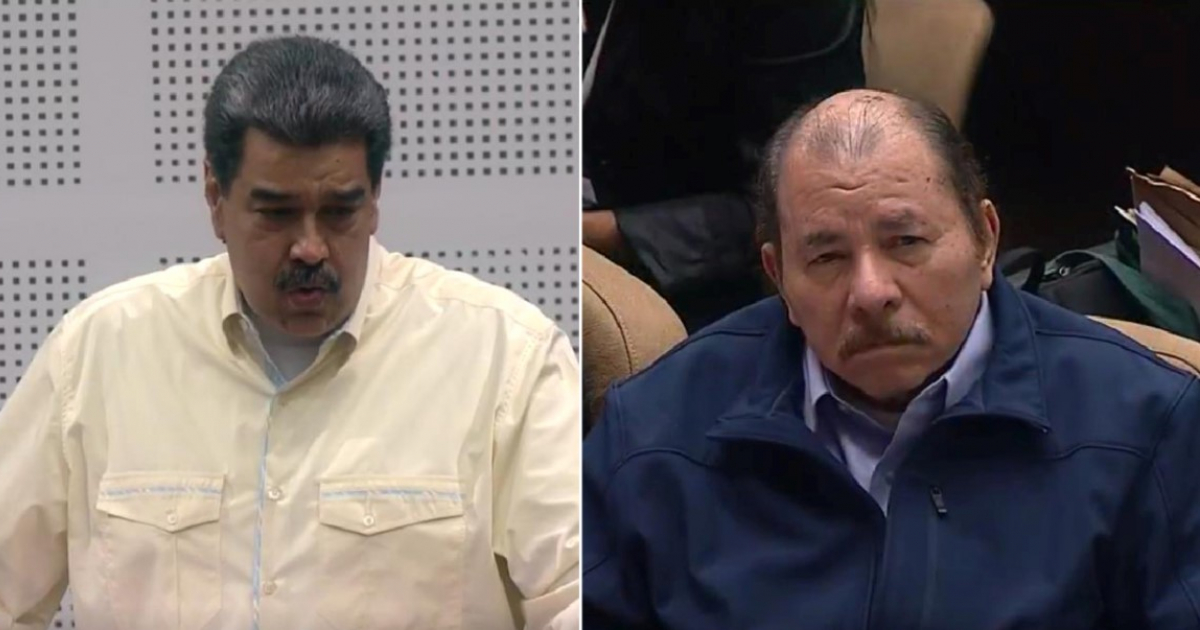 Nicolás Maduro y Daniel Ortega © Captura de pantalla / Canal Caribe