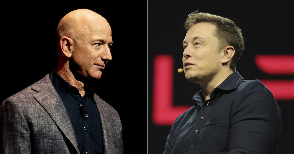 Jeff Bezos y Elon Musk © Flickr/Daniel Oberhaus - NVIDIA Corporation