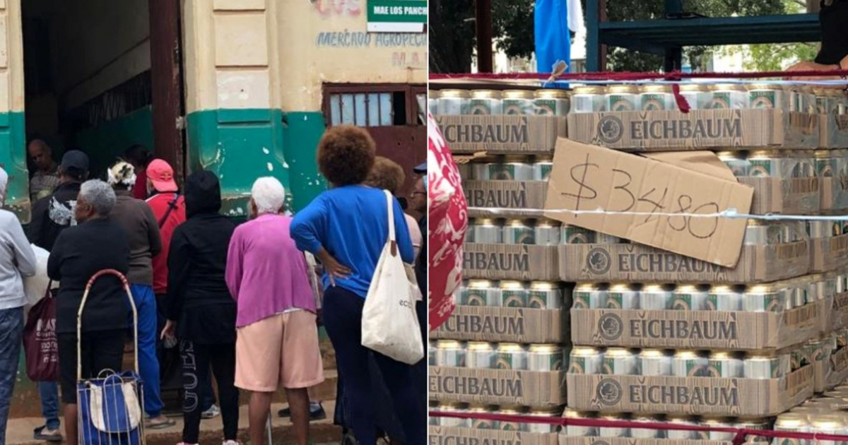Colas y precios en Cuba © Twitter / Cubanet